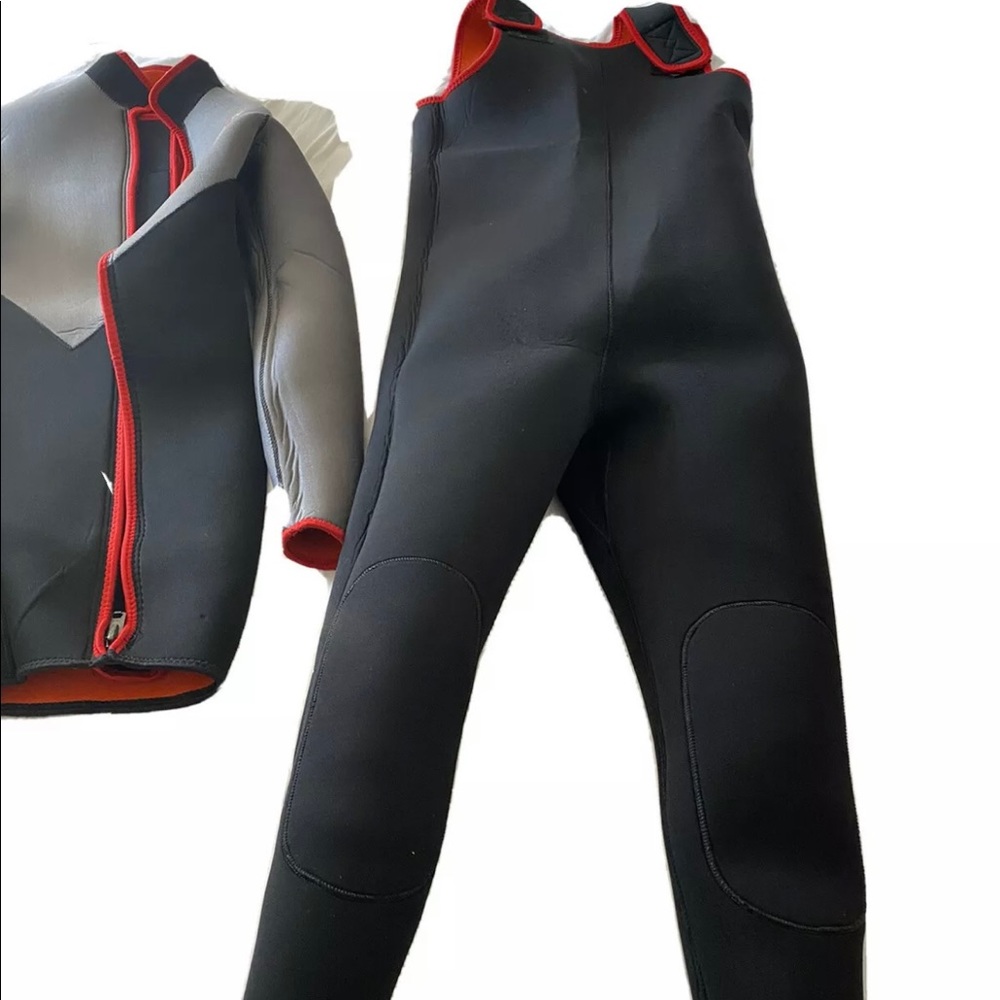 Henderson 2 piece John & Jacket Set Scuba Diving Wetsuit Combo Orange Size M